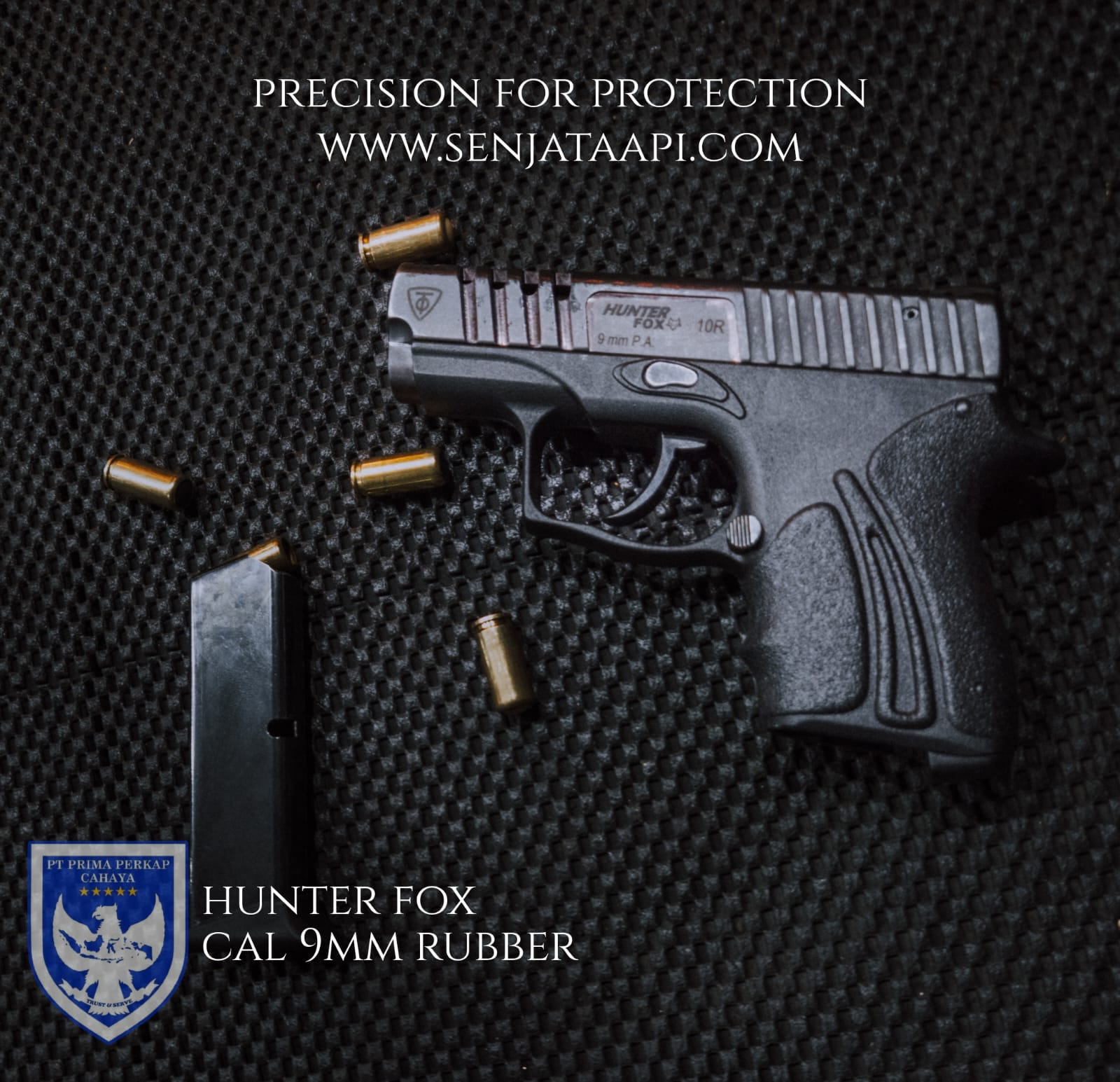 Hunter Fox Cal 9MM Rubber